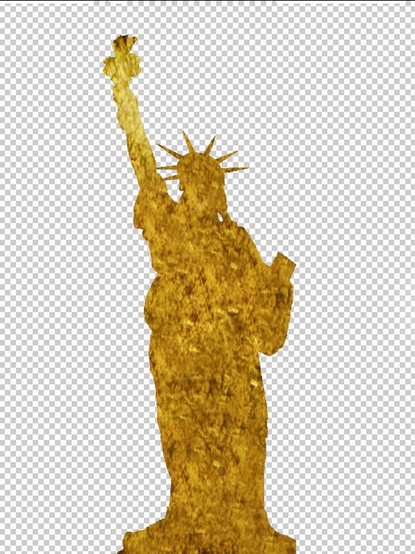 Creation of The golden Statue of Liberty: Step 3